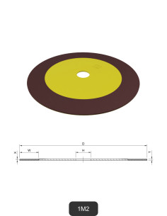 Disques diamantés flexibles sur support en fibre de verre 1M2 | Meulage et découpe du verre et de la céramique