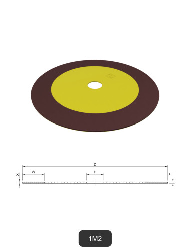 Disques diamantés flexibles sur support en fibre de verre 1M2 | Meulage et découpe du verre et de la céramique