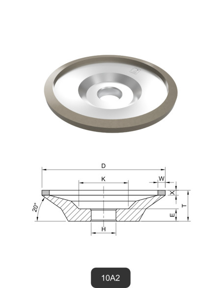 Diamond cup wheels 10A2 | Grinding and cutting of Glass and Ceramics