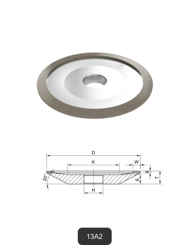 Diamond cup wheels 13A2 | Grinding and cutting of Glass and Ceramics