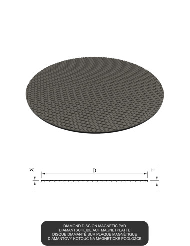 Electroplated diamond discs on magnetic pad | Grinding and cutting of Glass and Ceramics