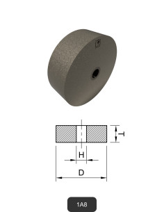 Meules diamantées pleines 1A8 | Meulage et découpe du verre et de la céramique