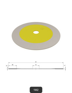 Meules de polissage diamantées plates sur support flexible | Meulage et découpe du verre et de la céramique