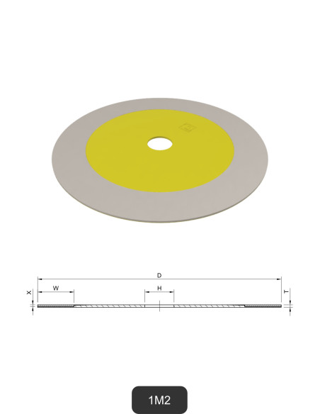 Meules de polissage diamantées plates sur support flexible | Meulage et découpe du verre et de la céramique