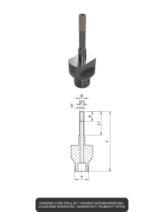 Diamond core drill bits | Grinding and cutting of Glass and Ceramics