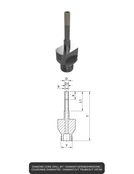 Diamond core drill bits | Grinding and cutting of Glass and Ceramics