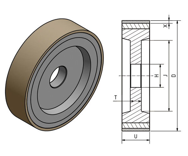 FLAT DIAMOND WHEELS 1A1